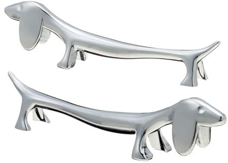 Poggia-Bacchette Porta-Bacchette A Forma di Cagnolino | Porta-Cucchiaio per Stoviglie | Poggia-Coltello A Forma di Bassotto | per Cucchiaio, Forchetta, Bacchette, Tavolo da Cucina di Casa