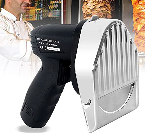 ZXCVBNMQ Coltello Elettrico Doner Kebab Affettatrice per Kebab Senza Fili Commerciale Tagliacarne Coltello giroscopico Coltello