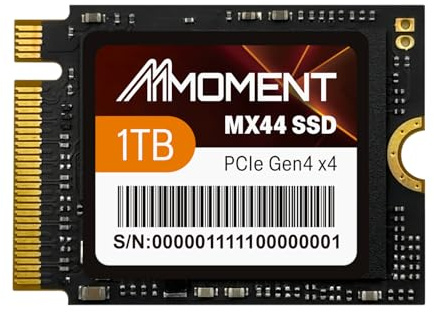 MMOMENT 1TB MX44 M.2 2230 NVMe SSD, PCIe Gen4 x4 Internal SSD, Up to 5300MB/s Read & 3200MB/s Write, Compact 2230 Form Factor, Compatible with Steam Deck, ROG Ally, Surface Pro/Laptop