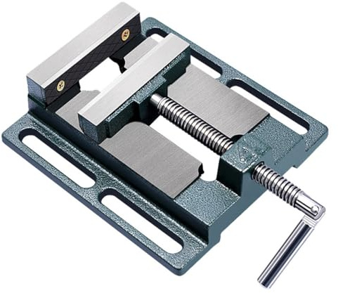 Morsa per macchina di precisione da 10,2 cm con morsetto in acciaio al carbonio e bulloni di montaggio Morsa industriale per fresatura e foratura Costruzione in ghisa