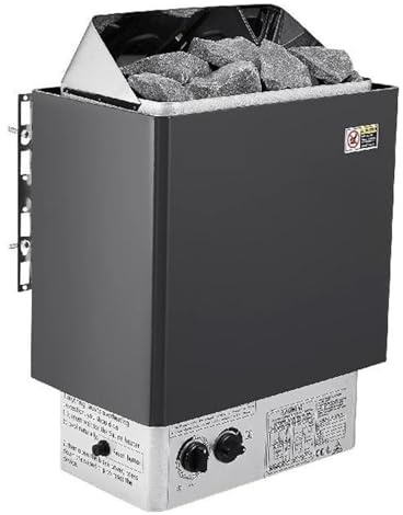 SMTYXS Calentador De Sauna Eléctrico, Estufa 3KW, Controlador Interno, Protección contra Sobrecalentamiento, Generador Vapor For Sala SPA Acero Inoxidable Velocidad de Calentamiento rápida