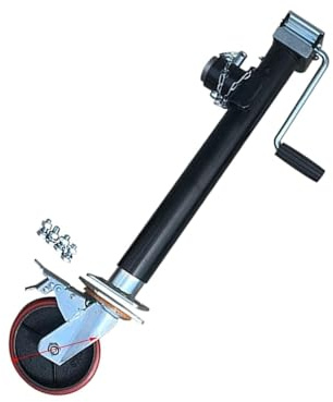 NYTFHMS Lift Swivel Trailer Jack - Heavy Duty Marine Swivel Trailer Jack, Telescopic Jockey Wheel, Trailer Jockey Wheel Automatic Jockey Wheel, 25.4 and 38 Cm Stroke,15lift