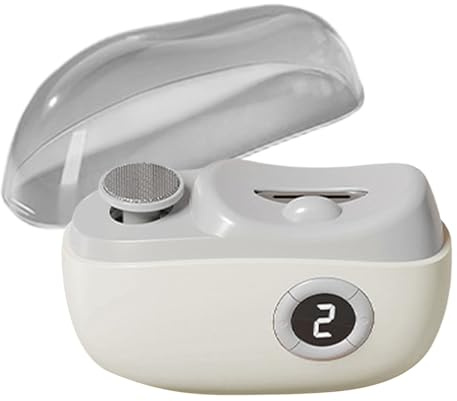 Tagliaunghie automatico – Lucidatore elettrico per unghie, strumento per manicure ricaricabile con luce integrata, dispositivo di a tre velocità, accessorio sicuro per anziani adulti bambini