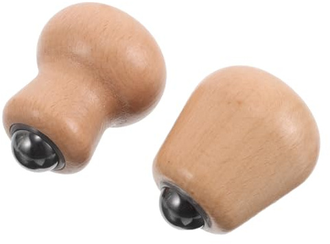 PACKOVE 2pcs Bâtons de Massage en Bois pour Visage et Cou, Design Ergonomique Léger, Favorisant la Circulation des Méridiens, pour Massage Polyvalent en Voyage