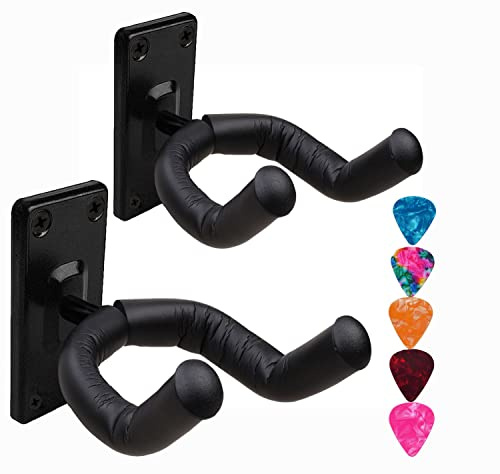 Support mural pour guitare, support pour crochet de guitare,support pour ukulélé,support mural pour guitare et médiator de guitare pour guitare acoustique,guitare classique,guitare basse