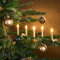 Christbaumkerzen mit Fernbedienung | Komplett-Set | flammenlose LED Kerzen, perfekte Alternative zur Lichterkette (25er Set, gold)