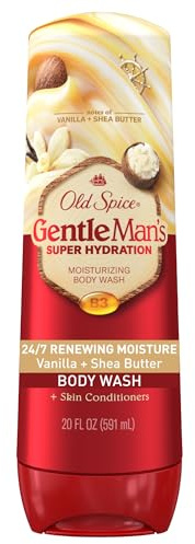 Old Spice Gentleman'S Super Hydration Bath Gel for Men, Hydration, Skin-Friendly, Vanilla & Shea Butter Aroma, 20 Fl Oz 20 Oz Liquid (Pack of 20)