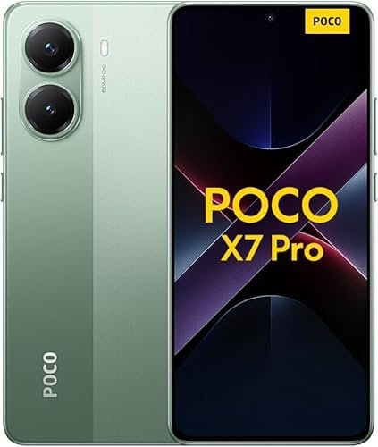 xiaomi POCO X7 Pro smartphone, 12+512GB, Green -UK Version 2 year Warranty (No Charger Included)