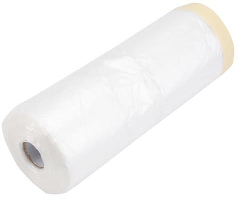 LABRIMP Cinta de Enmascarar 1100 Mm X 30 M para Pintura, Película Protectora Resistente al Sol, Suave y Elástica, Adecuado para Pintura en Aerosol y Renovación de Vehículos, Uso en Hogar