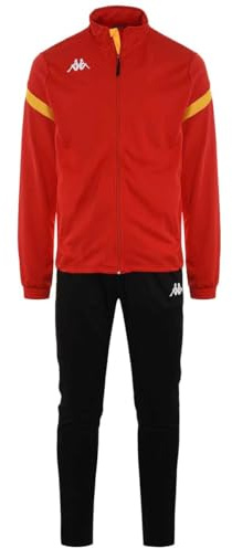 Kappa Unisex-Erwachsene Dalcito Trainingsanzug, Rojo/Amarillo/Schwarz, 4XL