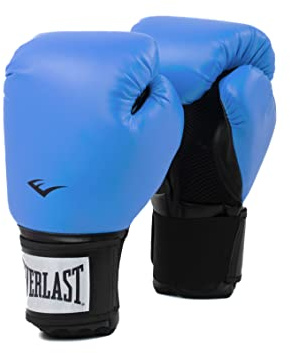 Everlast Unisex - Guantes de Boxeo para Adultos Pro Style 2 Guantes, Azul, 12oz