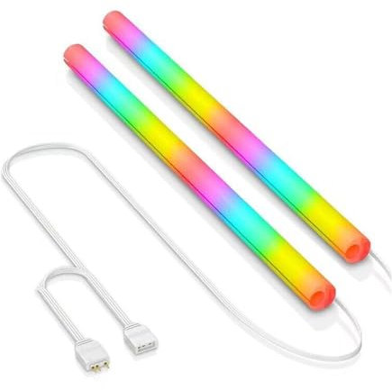 ARGB LED AIO Röhrenhülle, 5V 3Pin 4Pin RGB LED AIO Röhrenhülle, 360° Panorama-Weichlicht-Wasserkühlungsröhre mit Programmierbaren 16,8 Millionen Farben für PC-Wasserkühlungssystem