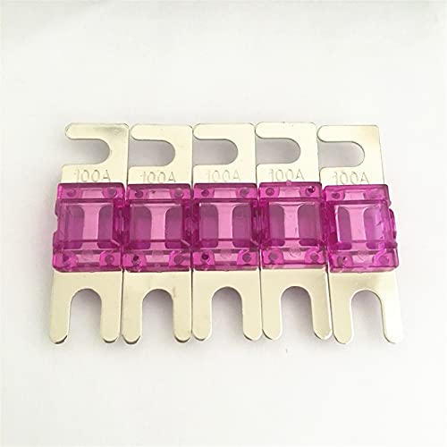 5 teile/los 20A 30A 40A 50A 60A 80A 100A Vernickelt Auto Audio AFS Sicherung Mini Auto Sicherung Sicherung (Size : 40A)