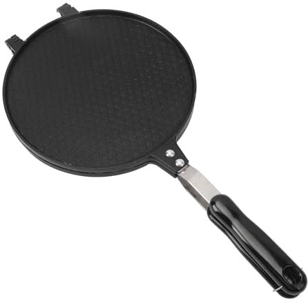 Máquina para hacer conos de gofres, máquina para hacer conos de helado antiadherente de 8,7 pulgadas, sartén para tortilla crujiente para hacer rollos de huevo, tazas para gofres