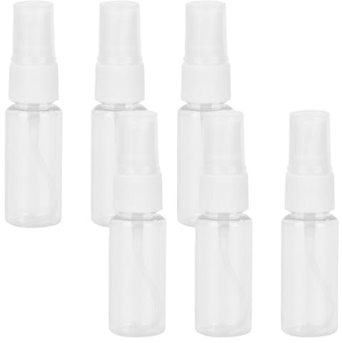 SGERUFZ 6 Pcs Flaconi Spray 20ml Bottiglia Spray Vuota in Plastica Trasparente per Liquidi da Viaggio Cosmetici