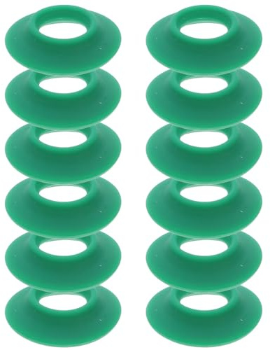 HYTROVE 12 piezas Juntas de Silicona para Sellado de Botellas con Cierre Abatible Juntas Antileak para Botellas de Cerveza y Refrescos Repuestos Verdes para Uso Hogar y Eventos