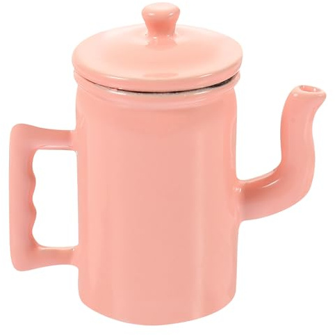 Toddmomy 12 Pot à Eau Miniature en Plastique Rose Accessoire Décoratif Cuisine de Dollhouse Modèle Réaliste Couvercle et Poignée
