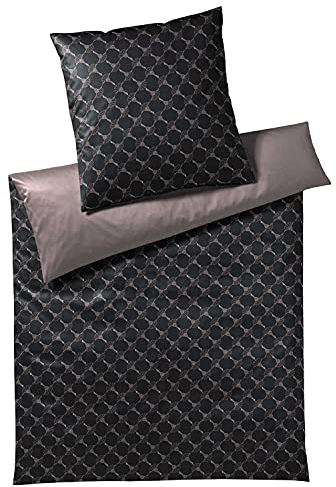 Joop! Bettwäsche Cornflower Double 4083 Shiny Black - 09 40x80 cm - 135x200 cm