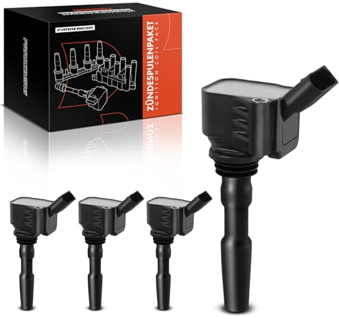 Frankberg 4x Bobina di accensione per SAA SAB Golf AM1 5G1 BA5 UP 121 Load UP 121 3G5 T.C.R.O.S.S C11 A11 5N AD1 5T1 1.0L 1.2L 1.4L 2011-2020 04C905110B