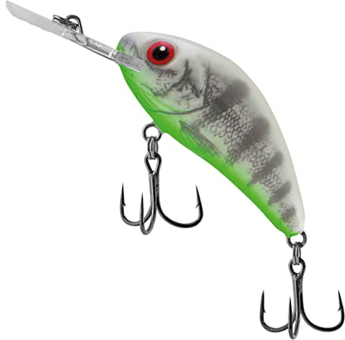 Salmo Rattlin Hornet Floating Wobbler, Salmo Farben:Ghost Perch, Länge/Gewicht/Laufverhalten/Tauchtiefe:5.5cm / 10.5g / schwimmend / 2-4m
