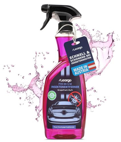 LICARGO Insektenentferner Auto 750ml – Effektiver Insektenreiniger für Auto, Caravan – Flugrostentferner, Baumharzentferner – Vogelkot Entferner Insektenreiniger Auto für Glas, Lack, Chrom, Kunststoff
