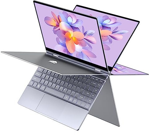 BMAX Y13 Plus Ordinateur Portable, 12 Go RAM+512 Go SSD 13,3 pouces Portable Écran Tactile 360 °Ordinateur Portable Intel N5100 (jusqu'à 2,8 GHz), USB Type-C,1920 × 1080