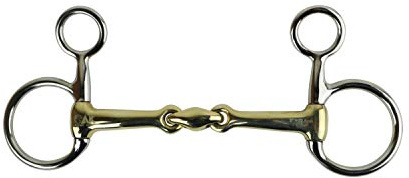 AK Mors d'équitation à joues suspendues Baucher avec losange en argent allemand Horse Bit AKRS-2616 (6.00'', German/Silver)
