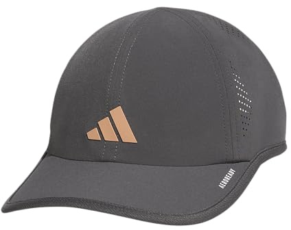 adidas Women's Superlite Hat – Lightweight Moisture-Wicking Cap for Workout and Training, Grey Six/Rose Gold/3, OSFA