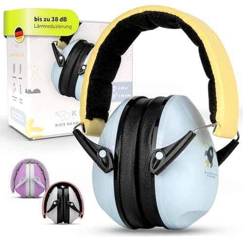 Schallwerk ® Kiddies Auriculares de protección auditiva | Protección auditiva para niños (azul oscuro) - Auriculares con protección contra el ruido - Orejeras ideales para la vida