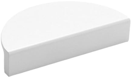 JchEnye Poignée Blanche en Plastique pour Portes-fenêtres, Portes de Balcon, Portes coulissantes, espacement des Trous jusqu'à 64 mm, Hauteur 20 mm, poignée pour Cadres de fenêtres en Plastique