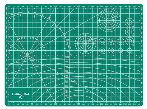 Self Healing Cutting Mat,12in x 9in Sewing Mat for Craft Small Rotary Cutting Board Double Sided 3MM Thickened Sewing Measuring Board for Quilting Craft Hobby Fabric Precision Modeling Projects(A4)