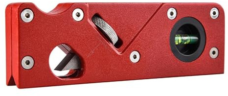 BESPORTBLE Rabot de Finition Plan d'Angle Raboteuse Manuelle à Biseau Rouge en Alliage d'Aluminium et ABS pour Outils Bois et Travaux de Modelage Professionnel