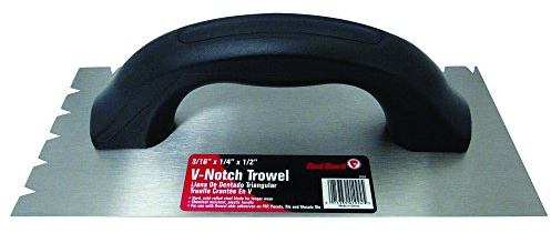 Red Devil 2093 3/16 inch x 1/4 inch x 1/2 inch V Notch Trowel
