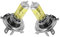 2xSt. AQUA VISION H4 60/55W P43t 12V Halogen Auto Lampen Birnen 3000k YELLOW/GELB Abblendlicht Fernlicht Zusatzscheinwerfer Nebelscheinwerfer - Hallenwerk