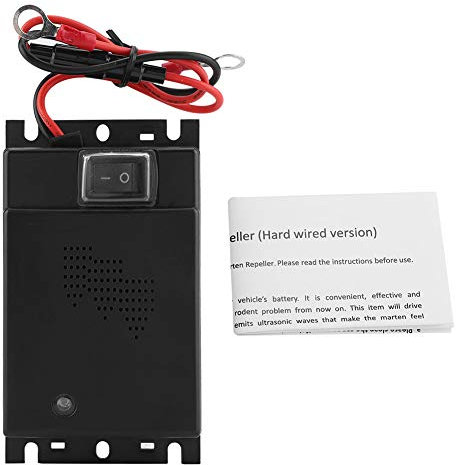 Repelente ultrasónico Repelente automático ultrasónico para Animales/Ratones/Ratas, Control automático de plagas 12V Vehículo de Defensa contra roedores Protección de vehículos - Disuasión de