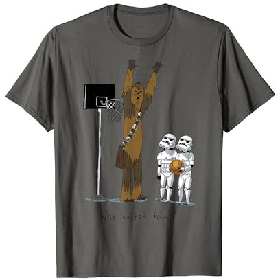 Star Wars Chewbacca Basketball Who Invited Him T-Shirt