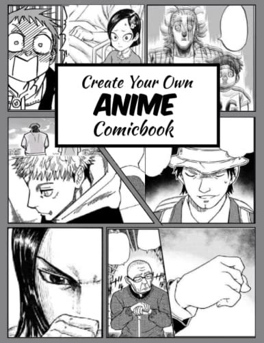 Create Your Own Anime Comicbook: grey Blank Comic Book With 120 Pages|draw your own Manga| perfect gift for anime & manga lovers 8.5 X 11 in