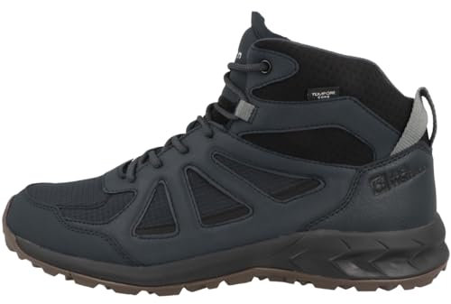 Jack Wolfskin Herren Woodland 2 Texapore MID M Wanderschuh, Night Blue, 45 EU
