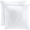Utopia Bedding Kopfkissen 40x40 cm (2er Set), Gestepptes Kissen für Bett und als Dekokissen, Kissenfüllung, SofaKissen, Zierkissen für Couch (Weiß)