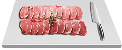 70 x 50 cm skärbräda i rostfritt stål köksbräda chopping skärbräda | rostfri köksbräda köket tillbehör | Modern köksbräda för kött och grönsaker | halkfri design