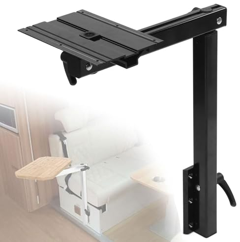 Abnehmbare Tischbeine, Höhenverstellbare Aluminiumhalterung, Um 360° Drehbare Teleskop-Tischbeine, Tragkraft 50 Kg/110 Lbs, Zubehör Für Wohnmobil, Wohnmobil, Yacht, Boot
