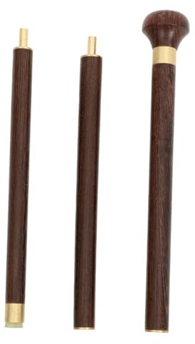 FRCOLOR Eleganti Bastoni da Passeggio in Legno per Uomo Bastoni da Trekking Bastoni da Passeggio Regolabili Bastoni per Anziani Comodi Senza Manico Leggeri per Uso Esterno