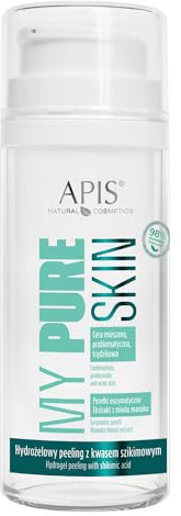 Apis MY PURE SKIN Hydrogel-Peeling fürs Gesicht - 100 ml - mit Shikimisäure, Niacinamid, Yerba Mate und Manuka-Honig Sanfte Reinigung, Peeling und Feuchtigkeitspflege