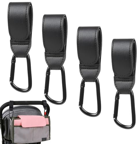 4 Stück Kinderwagen Haken,Taschenhaken,Haken Kinderwagen,Kinderwagen Anhänger,Kinderwagen Haken Für Taschen,Kinderwagen Taschen Halterung,Kinderwagen Clips,Kinderwagen Haken Für Wickeltaschen