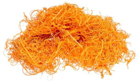NaDeco Curly Moos orange 50g Curlymoos Tillandsia Moos Deko Moos Bastelmoos Dekomoos Bastel Moos Moos zum Basteln