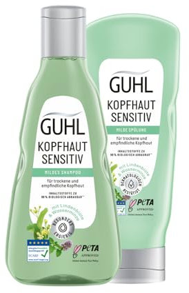 Guhl Bundle Kopfhaut Sensitiv Shampoo - Inhalt: 250 ml + Kopfhaut Sensitiv Milde Spülung - Inhalt: 200 ml - Haartyp: sensible Kopfhaut