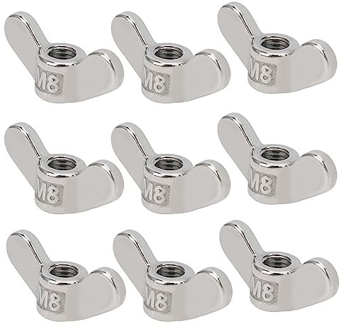 10 Stücke M8 Flügelmutter 304 Edelstahl Flügelmuttern