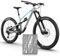 unleazhed Bike Protection BP01 S Frame Topolines White Glossy | Rahmenschutzfolie für Mountainbikes | Made in Germany | 10 -teiliges komplett Rahmenschutz-Set | extrem reißfest