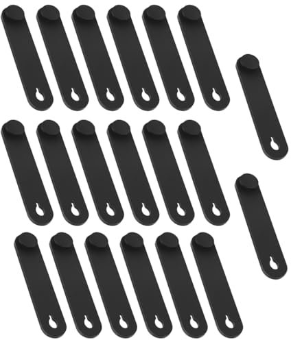 PLKSEI 20 Piezas Sujeta Cables Bridas Organizadoras Cables Bridas Reutilizables Organizar Cables de Silicona y Alambres Multipurpose Elastic Cord Organize para Sujetar Cables y Alambres