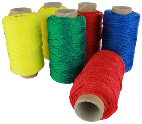 Richtschnur Maurerschnur Dekoschnur Pflasterschnur Leine Markierung 50 100 Rolle 1 x 30 Meter